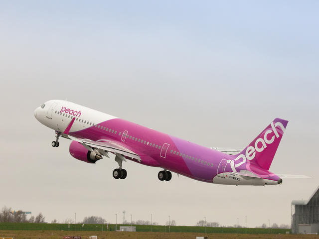 1:200スケールプラモデル Peachエアバス A321LR - Peach公式